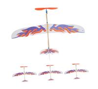 ORFOFE 4pcs Rubber Band Powered Flying Glider Plane Kits DIY Model Airplanes for Boys Party Favors Educational Outdoor with Bird Design