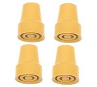 ORFOFE 4Pcs Rubber Cane Tips Skid Walking Stick Ends Lightweight Crutch Foot Covers for Stability and Traction Asphalt Rock Mud Replacement Accessories