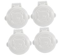 ORFOFE 4pcs Safety Button Protection Covers for Car Washing Machine Key Start Lock Flat Panel Security Lock with Easy Installation and Cartoon Design