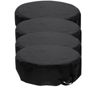 ORFOFE 4Pcs Spare Tire Covers Premium Oxford Cloth Dustproof Sun Shade Protector for Car Tires Outdoor Use Lightweight Folding Design