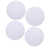 ORFOFE 4pcs Sublimation Heat Transfer Puzzle Pieces for Adults Shimmering White Blank Jigsaw Crafts Smooth Surface for DIY Painting and Thermal Printing Safe Material