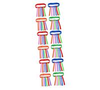 ORFOFE 4Pcs Tail Catch Game Belts Set for Boys and , Adjustable Waistbands in Blue Red Orange Green, Outdoor Tag and Fitness Training for