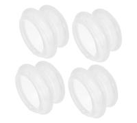 ORFOFE 4pcs Transparent Silicone Facial Cupping for Skin Care and Muscle Rejuvenation Gentle Vacuum Therapy Massage Cups for Face and Body Easy to Clean and Reusable Beauty Suction Tool