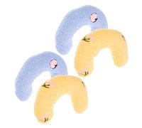 ORFOFE 4pcs U-shaped Cat Pillow Soft Washable Neck Cushion for Cats for Deep Sleep and Playtime Lightweight and Portable Design for Indoor Use