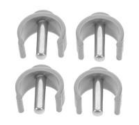 ORFOFE 4pcs Walking Stick Clips Replacement Crutch Handle Clamp Buckle for Walker Accessories Slip Pin Clamp Design Compatible with Φmm Poles Easy Installation for Elderly and Disabled