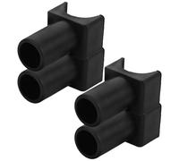 ORFOFE 4pcs Wheelchair Seat Rail Support Blocks High-Strength Plastic Replacement Parts with Snug Fit Technology for Transport Chair Maintenance Low-Noise Seat Rail Clamps Compatible with