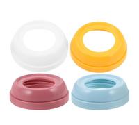 ORFOFE 4pcs Wide Neck Milk Bottle Replacement Collars Leakproof Screw Feeding Rings Bottle Nipple Adapter Parts Compact Accessories for Newborns
