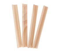 ORFOFE 4pcs Wooden Domino Trays Desktop Displaying Holders Multi-use Alphabet Craft Stands DIY Wooden Racks for Organizing Game Tiles and Cards