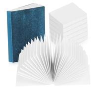 ORFOFE 50 Pcs Miniature Books for Dollhouse Blank Mini Writing Notepads Tiny Notebooks with Sturdy Coated Paper Mini Memo Pads for Crafts and Dollhouse Decoration