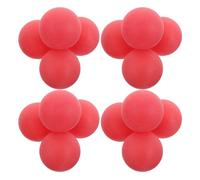 ORFOFE 50pcs 40mm Plastic Table Tennis Balls for Carnival Pool Games Party Decorations and Pet Red Color Plastic Game Balls for Party Activities