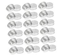 ORFOFE 50PCS Aluminum Tea Light Candle Cup Cases High Temperature Resistant DIY Wax Candle Holders Multipurpose Metal Containers and Small Item Storage