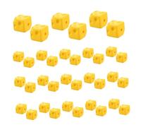 ORFOFE 50pcs Artificial Cheese Beads for DIY Jewelry Making Lightweight Faderesistant Food Beads Charms Yellow Imitation Cheese Spacer for Bracelets Necklace Earrings Keychain Craft