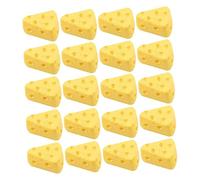 ORFOFE 50Pcs Artificial Cheese Cake Models Simulation Dessert Photography Props Lightweight Plastic Miniature Food Figurines for Home Decor