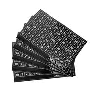 ORFOFE 50pcs Budget Planner Stickers for Money Jar Tracking Self Adhesive Digital Number Labels for DIY Savings Challenges Compatible with Wooden Coin Banks and Cash Boxes Black Decals