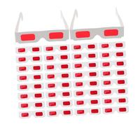 ORFOFE 50pcs Colorful Eyeglasses for Lightweight Red Glasses for Movies Valentine's Day Parties and Classroom Rewards Vibrant Visual Experience