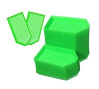 ORFOFE 50Pcs Diamond Sorting Trays Plastic Bead Organizers for DIY Art Crafts Durable Rhinestone Holders for Manicure Phone Bag Clothes Decoration Practical Heart Shaped Design