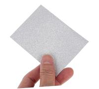 ORFOFE 50pcs Glitter Flashing Photocard Sleeves Cpp Material Card Protectors for Photo Cards and Trading Silver Storage Holder with Easy-Access Flat Opening