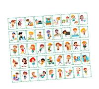 ORFOFE 50pcs Interactive Behavior Reward Cards for Self-discipline Punch Card Family Growth Education with Vibrant Designs and Positive Affirmation for Engagement and Social Skill
