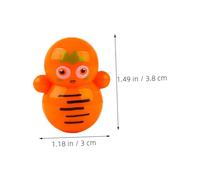 ORFOFE 50pcs Mini Cartoon Animal Tumbler for Bulk Adorable Desktop Decorations with Smooth Plastic Surface Colorful Wobble Playthings for Boys and Party Favors and Office Relaxation