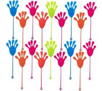 ORFOFE 50pcs Sticky Stretchy Wall-climbing Hands Random Colors Prank Funny Party Favor Sensory Lightweight Portable for Boys Classroom Rewards Random Color
