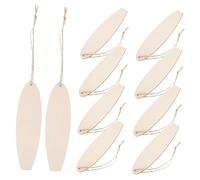 ORFOFE 50pcs Surfboard Shape Wooden Cutouts for DIY Crafts Smooth Splinter Beach Decor Ornaments Educational Ocean Culture Exploration for Luau Party and Coastal Wall Art