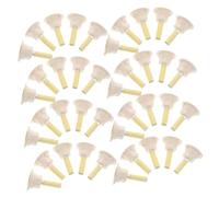 ORFOFE 50pcs Thickened Natural Moxa Sticks with Base Smokeless Moxibustion Pillars for Professional Therapy Extended Use Even Burning Versatile DIY Moxa Set