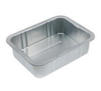 ORFOFE 5L Steel Oil Drain Pan Thickened Waste Engine Oil Collector Tray Silver Drip Tray Fluid Tool for Car Repair and Maintenance