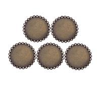 ORFOFE 5pcs Antique Bronze Lapel Pin Base DIY Brooch Bottom for Jewelry Crafts Making Stainless Steel Badge Accessories for Women