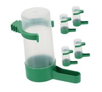 ORFOFE 5pcs Automatic Parrot Water Feeder Small Bird Cage Watering Dispenser Reusable Plastic Pet Supply Suitable for Parakeets Canaries Cockatiels Convenient Installation Capacity