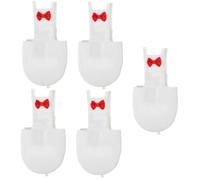ORFOFE 5pcs Bird Diaper for Parrots Breathable Reusable Diaper Suit for Cockatiels and Parakeets Washable Pet Clothes for Indoor Outdoor Use Decorative Bow