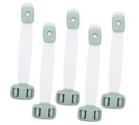 ORFOFE 5pcs Child Safety Drawer Locks for Babies and Toddlers, Green Plastic Baby Proofing Latches, Refrigerator and Cabinet Security for Childproofing Kitchen and Nursery