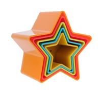 ORFOFE 5pcs Colorful Cups Stacking with Numbers Early Learning Educational Nesting Cups for Skill Development and Counting Game