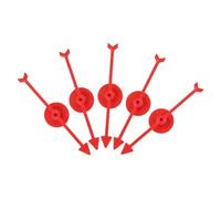 ORFOFE 5pcs Digital Turntable Adults Wheel Family Board Game Plastic Game Arrows Plastic Board Tool Pointer Desktop Interactive Red Abs