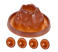 ORFOFE 5pcs Educational Volcano Model Base DIY Science Project Kit for Erupting Volcano Eruption Shells for Learning and Geography Teaching