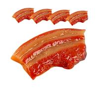 ORFOFE 5pcs Fake Streaky Meat Model Decorative Food Prop Realistic Fresh Pork Simulation for Hot Pot Restaurants Home Kitchen Photography and Teaching