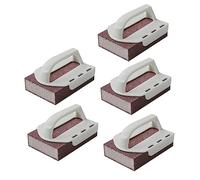 ORFOFE 5pcs Handle Sponge Wiper Sanding Sponge Pan Kitchen Decontamination Emery for Wiping Pot for Wiping and Descaling Cleaning Random Color