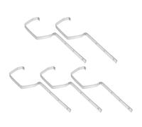 ORFOFE 5pcs Heavy Duty Iron Rain Gutter Bracket for Roof Support Metal Gutter Holders with Pre-Inserted Screws Prevents Leakage and Sagging Suitable in Warehouses and Villas