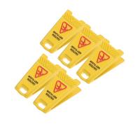 ORFOFE 5pcs Mini Wet Floor Signs for Dollhouse Realistic Safety Warning Signs Caution Slippery Floor Educational for Dollhouse Decoration and Role Play