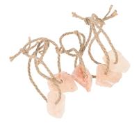 ORFOFE 5pcs Pet Licking Block Natural Crystal Salt Brick Small Animals Rabbit Hamster Mineral Nutrition Salt Lick Hanging Toy for Rabbits Hamsters Random Color Random Style