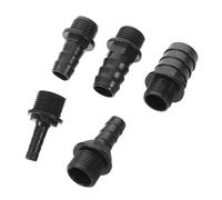 ORFOFE 5pcs Plastic Garden Hose Connector with 1/2 Inch Thread Diameter Leakproof Seal and Efficient Connection Suitable for Hose End Fitting in Professional Pipe Fitting Adapter