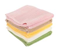 ORFOFE 5pcs Pure Cotton Square Handkerchiefs Multipurpose Baby Drool Towels Soft Absorbent Bath Rags for Toddler Face and Hand Washcloths Mixed Colors