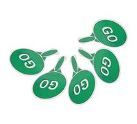 ORFOFE 5pcs Traffic Signs for Educational Use Double-sided Stop Lights with Handle Sturdy Friendly Road Safety Teaching Tool for Kindergarten and Elementary Classroom Games