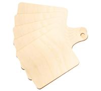 ORFOFE 5Pcs Wooden Cutting Boards with Handles Unfinished Blank Wood Craft Cutting Board for DIY Painting Wood Burning Art Home Decor