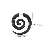 ORFOFE 6 Pairs Stainless Steel Spiral Horn Ear Tapers Faux Gauge Earrings with Irregular Wings Artistic Snail Design Comfortable Anti-irritation Punk Ear Expander Jewelry for Men Women