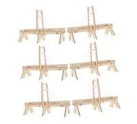 ORFOFE 6 Sets DIY Cable-stayed Bridge Building Kit Stem Science Experiment for Elementary Students Mechanics Physics Model for Creative Learning and Family Fun