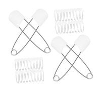 ORFOFE 60pcs Baby Diaper Safety Pins Large Size Nappy Pins for Kids Scratch- Design
