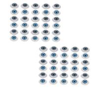 ORFOFE 60Pcs Doll Making Eyeballs Simulation Eyes for Dolls DIY Craft Supplies Break-Resistant Grey Blue Accessories for Halloween and Handmade