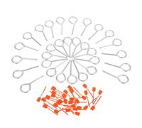 ORFOFE 60Pcs Fire Extinguisher Tamper-Proof Security Seals and Pull Pins Set, Plastic Safety Tags with Anti-Slip Design for Fire Extinguisher Security and Tamper Resistance