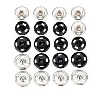 ORFOFE 60pcs Invisible Metal Snap Fasteners Kit Sew Buttons for Garment Repairs DIY Clothing Coats Pants Craft Projects