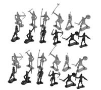 ORFOFE 60pcs Medieval Soldier Figures Detailed Plastic Ancient Roman Knights and Warriors Historical Military Model Kit for Boys Classroom Projects and Collectors